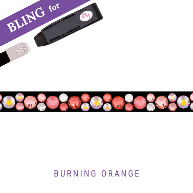 Burning Orange Stirnband Bling Classic