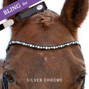 Silver Chrome Stirnband Bling Swing