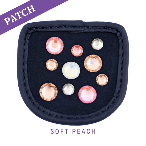 Soft Peach Reithandschuh Patches